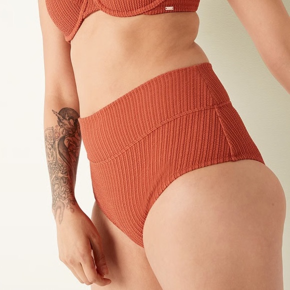 Victoria's Secret Pink High-Waisted Amber clay bikini bottom small - Picture 6 of 6